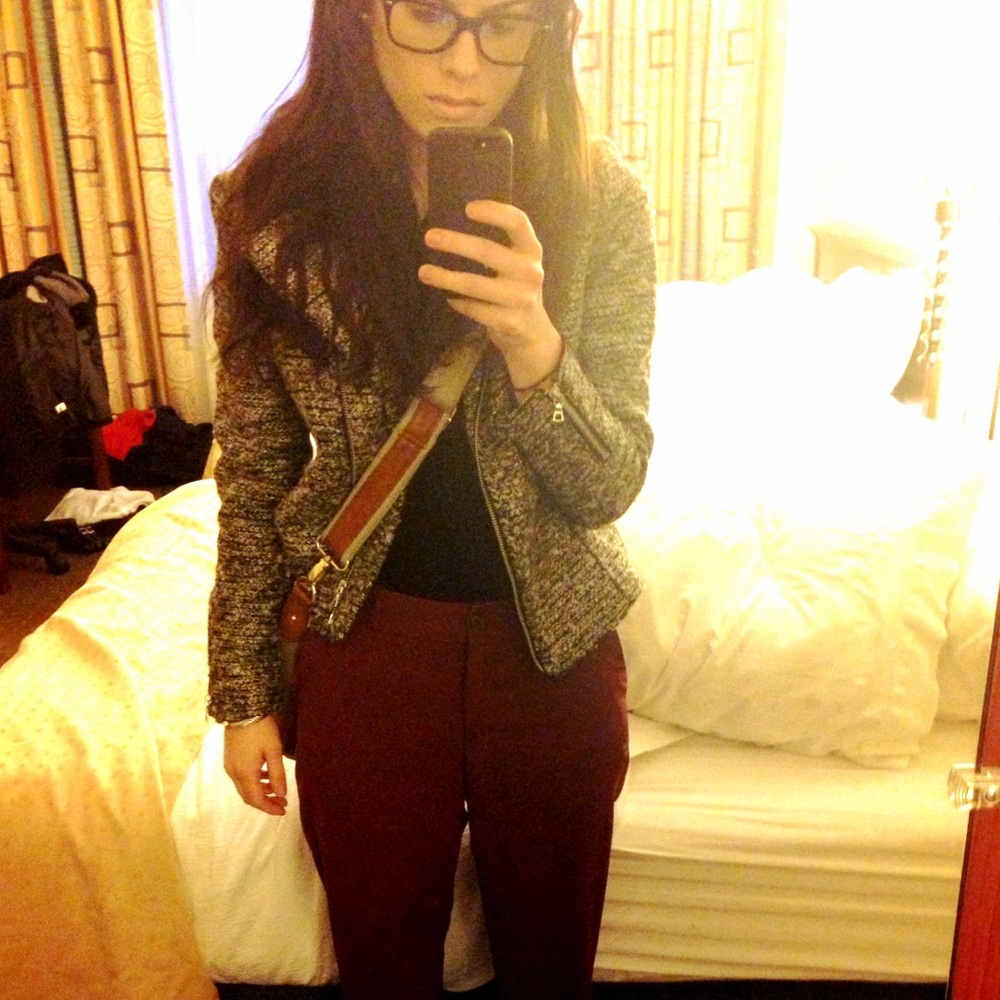 H&M burgundy dress/suit pants